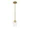 Z-Lite Joliet 1 Light Mini Pendant, Olde Brass & Clear 473MP-OBR - alternate 6